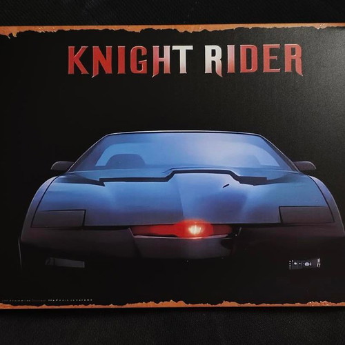 Vintage metal sign Knight Rider K.I.T.T. like new