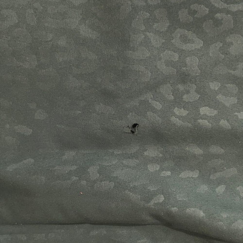 Single leopard print duvet cover, green polyester