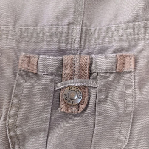 Denim utility/military style jacket Splendid cotton like new, green, size S