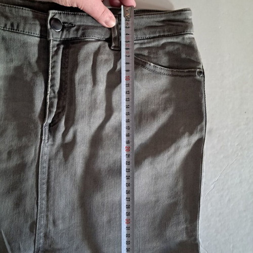 H&M grey-white short denim skirt, size 38
