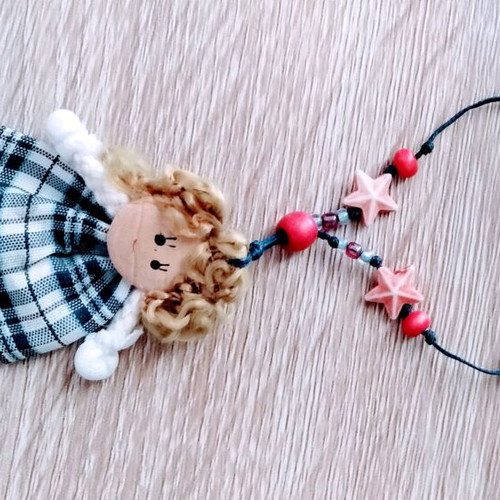 Fabric hanging jewelry new handmade necklace