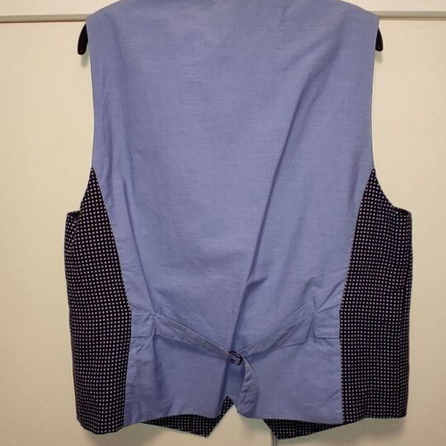 Massimo Dutti vest used, size L, white and blue