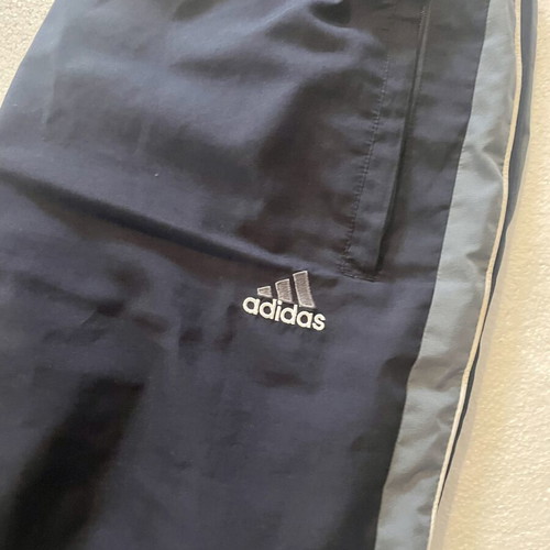 Adidas Vintage Windbreaker Track Pants like new, navy blue and black