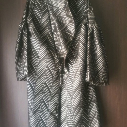 Women's coat new, black with silver details, size L
