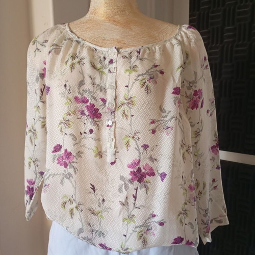 Massimo Dutti silk blouse new, size M, multicolor