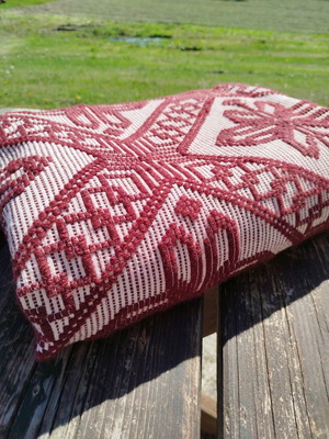 Vintage υφαντό κάλυμμα κρεβατιού/χαλί 1,60x1,30 σαν καινούργιο