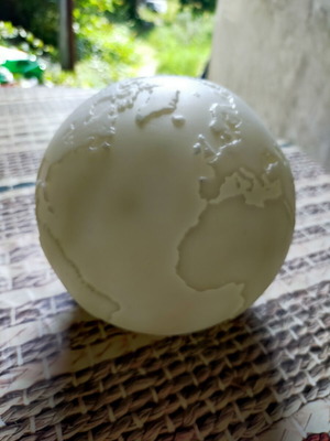 World globe lamp
