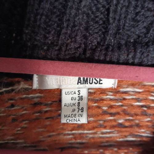 Amuse Society cardigan used, multicolor, size S