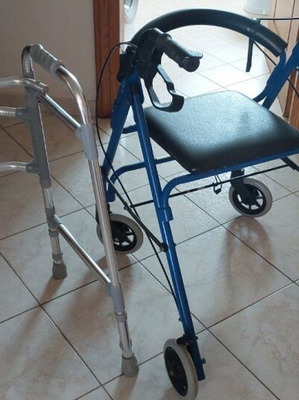 Pi and rollator mobility aids with seat like new