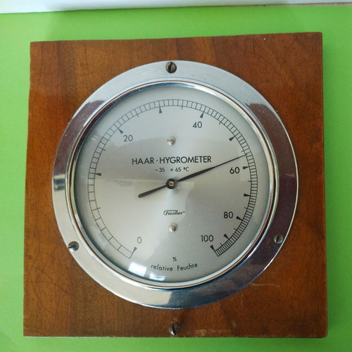 Vintage German Fischer Haar-Hygrometer like new