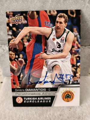 Dimitris Diamantidis Upper Deck Autograph 2015 new