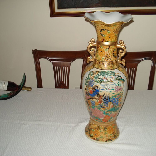 Large decorative floor vase used 60cm 21cm 3kg