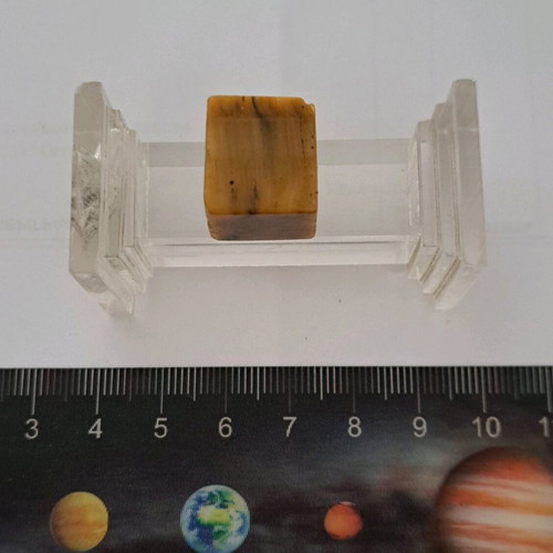 Tiger's eye semi-precious stone in rare shape like new