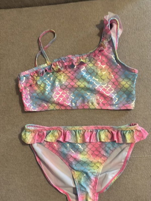 Mermaid Bikini swimsuit like new for girl 11-12 years 140-152 cm