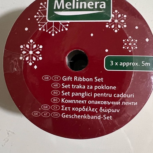 Gift ribbon set 3 pcs gold 5 meters Melinera new
