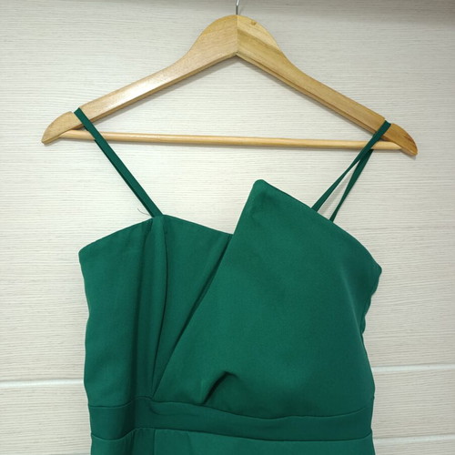 Trendyol women's midi dress like new, green, size 36