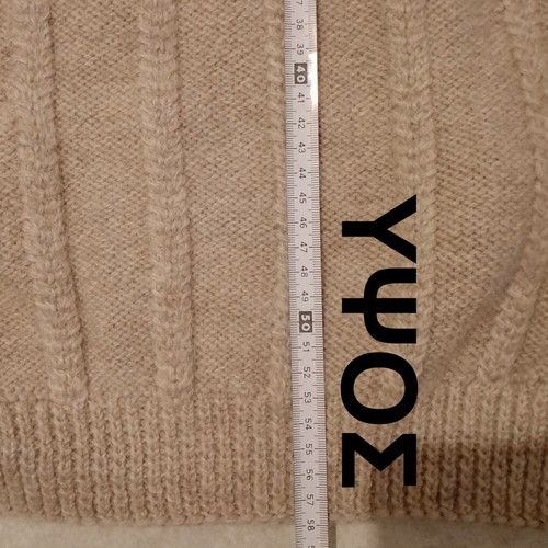 Handmade wool sweater for boys like new, beige, sizes 110-116 cm