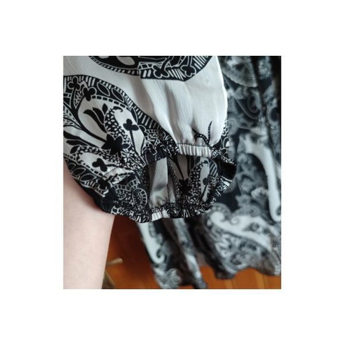 Fintanelli asymmetrical black and white tunic like new, size 58 to 4XL