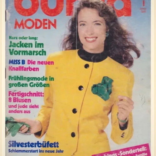 Burda 01/1989 vintage fashion and sewing magazine used
