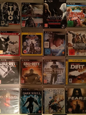 Игри за PlayStation 3 като нови, комплект от 128