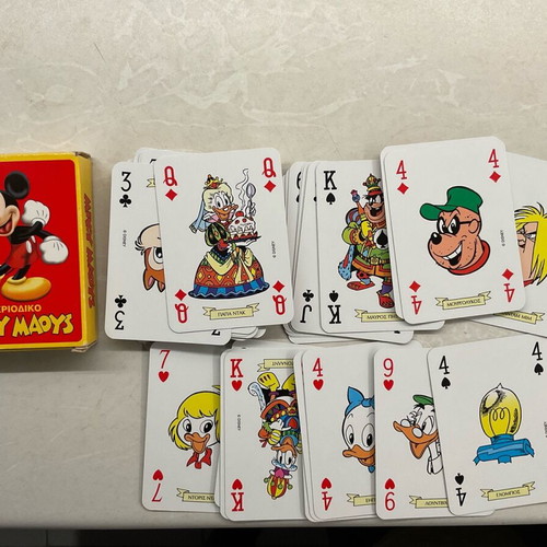 Collectible comic playing cards genuine like new condition