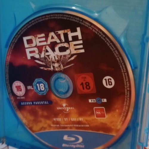 Death Race Blu-ray used in excellent condition without Greek subtitles