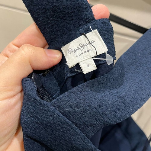 Pepe Jeans mini dress navy blue, size Small, new