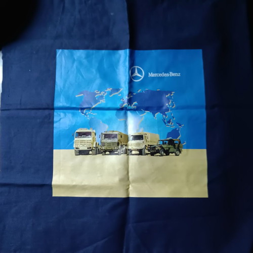 Mercedes Benz collectible blue fabric promotional bag new