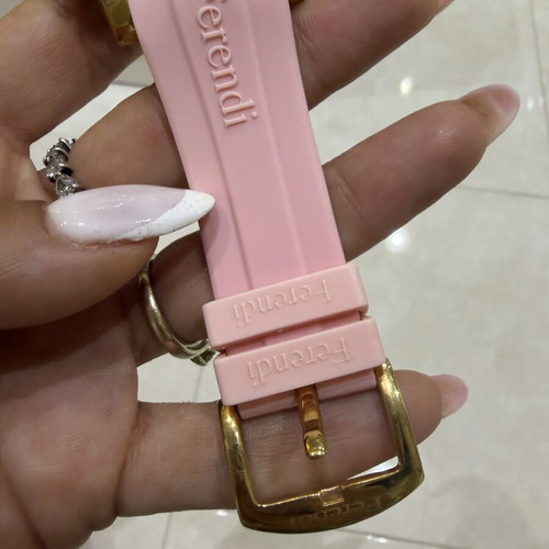 Ferendi Zeal pink women's watch with silicone strap