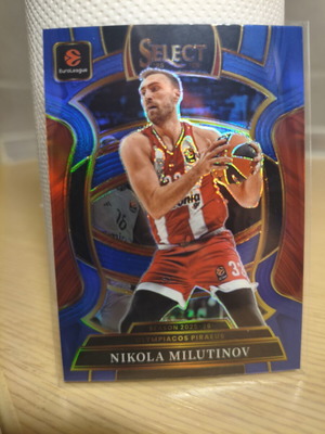 Nikola Milutinov Blue Concourse Euroleague Select 2025-26 card new