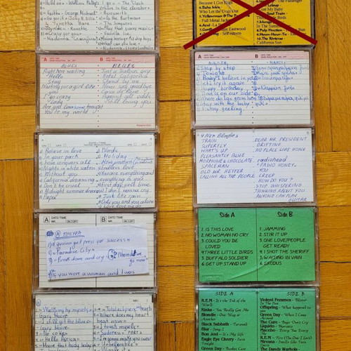 13 foreign rock and blues cassette tapes
