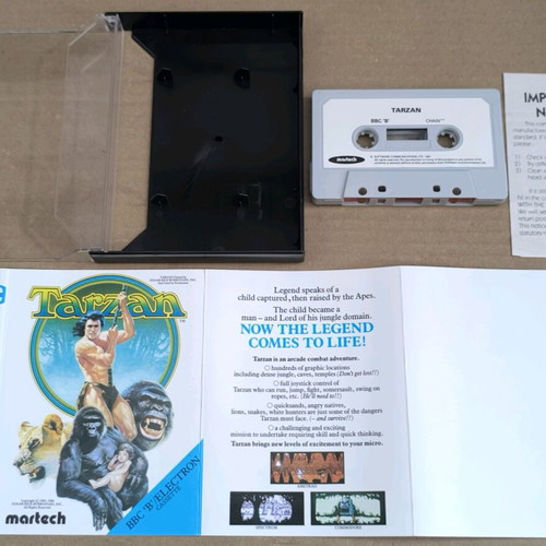 Tarzan (Martech) BBC Micro cassette like new, complete in box