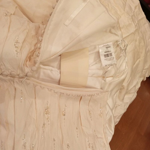 Pronovias Rangun 100% Dupion Silk wedding dress size EU 38 like new