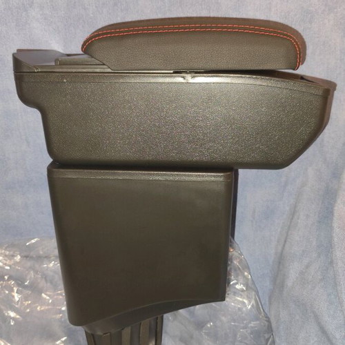 Toyota Yaris Armrest 2015-2020 new synthetic leather with red stitching