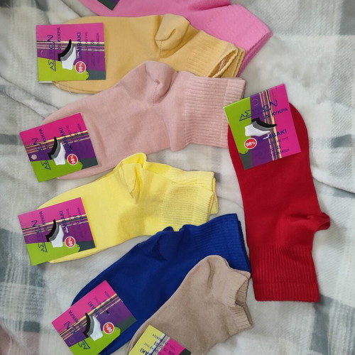Astron women's socks set new, 7 pairs, multicolor, cotton 98%