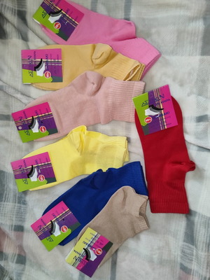 Astron women's socks set new, 7 pairs, multicolor, cotton 98%