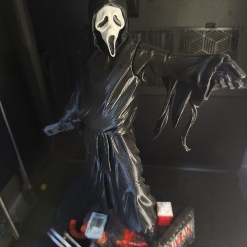 Ghostface Scream Figure 35cm custom 3D printed hand-painted like new
