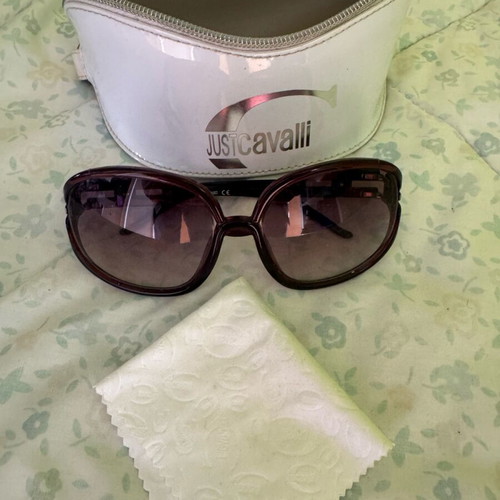 Just Cavalli sunglasses used with case and cleaning cloth