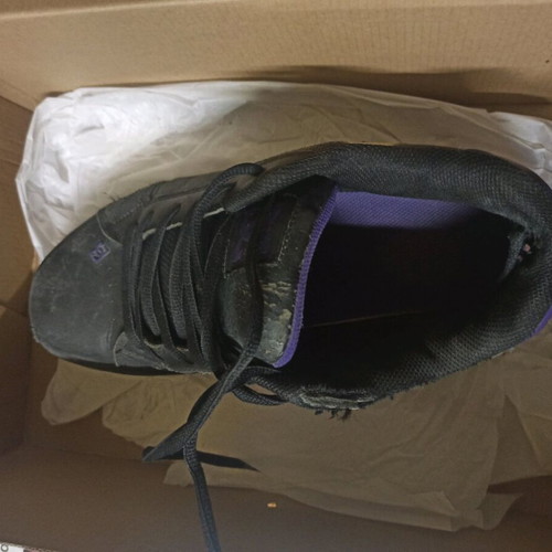 DC men's sneakers used size 41, black-purple
