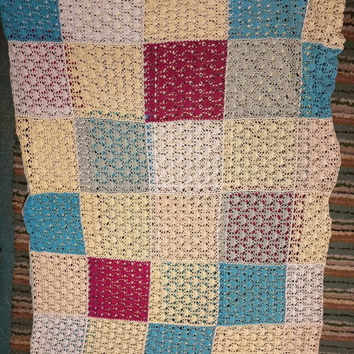 Knitted blankets used, set of 2 summer blankets