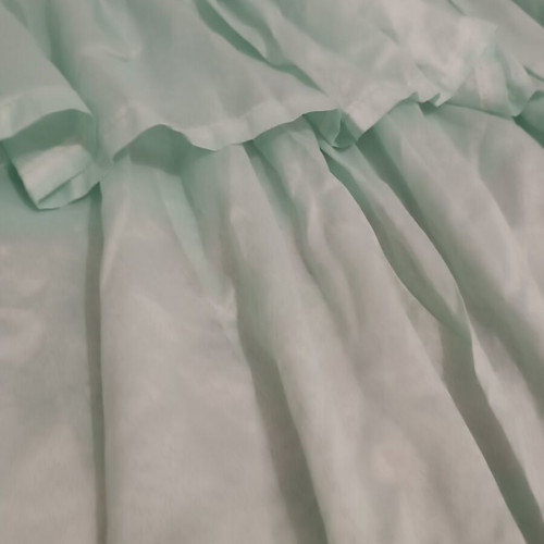 Curtain with Shirring in Turquoise Like New, 4m Width
