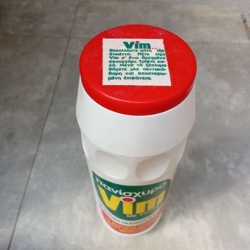 Vim detergent bottle vintage new from 1980s 1990s sealed