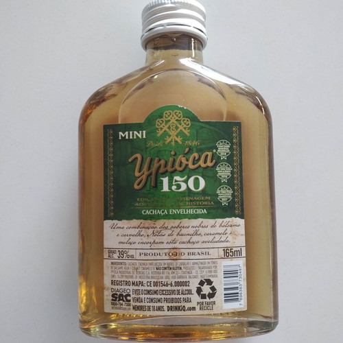 Ypióca 150 Brazilian Cachaça aged 165ml