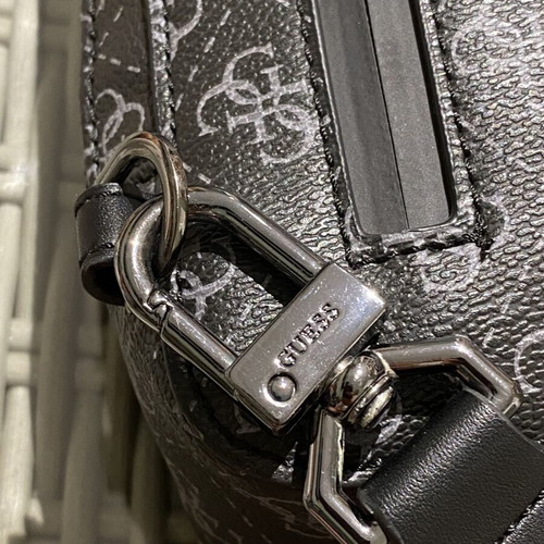 Guess Monogram Crossbody Bag, Limited Edition, dark grey