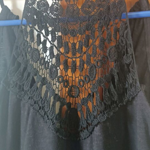 LA dolls dress black cotton like new, size medium