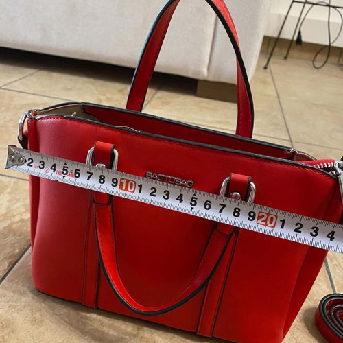 Bag to Bag red handbag with second strap, new