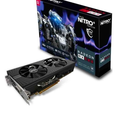 Sapphire Radeon RX 580 8GB GDDR5 Nitro+ used with all accessories
