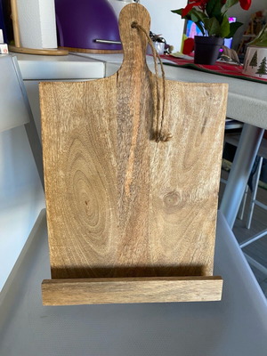 Wooden book and tablet stand like new