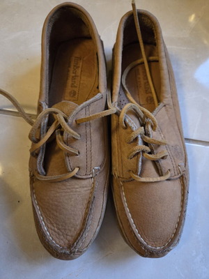 Timberland leather shoes like new, brown, size 38.5