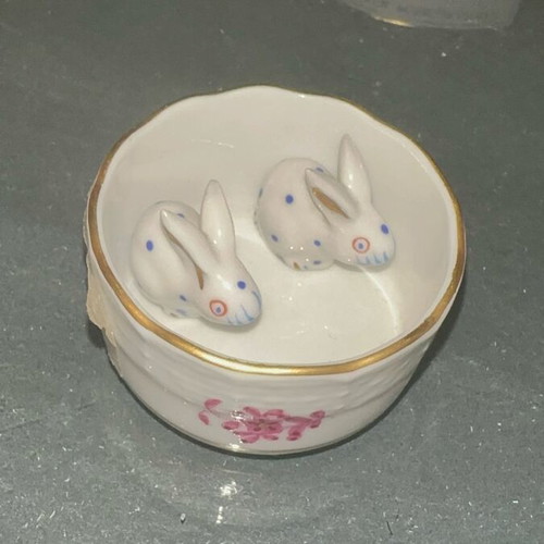 Vintage Herent porcelain miniatures set of 3 like new